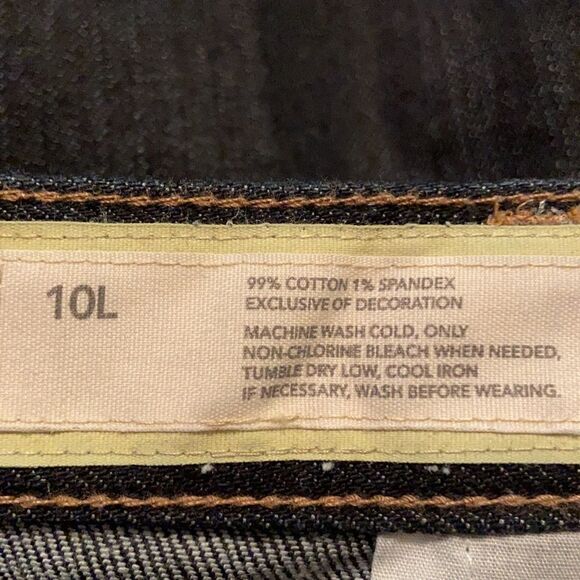 Ann Taylor Loft NWOT Curvy boot dark wash denim jeans 10L - Picture 7 of 7